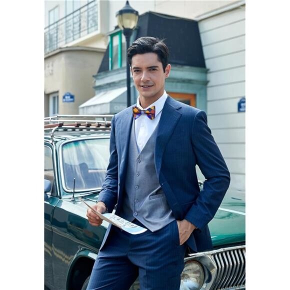 Bow Ties for Men B-02 Orange/N - Picture 2 of 6